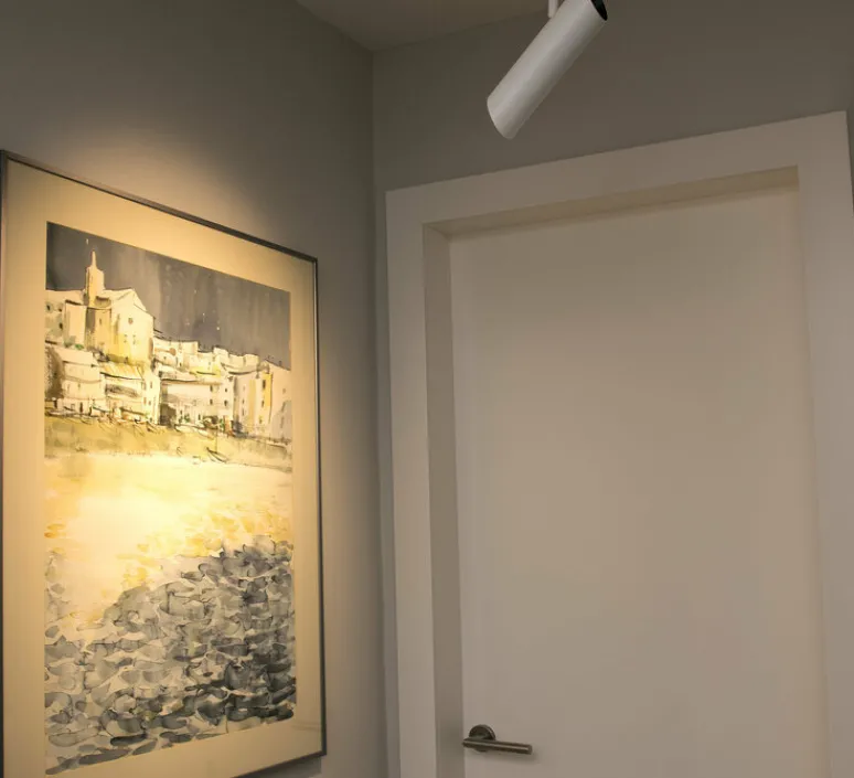 Plafonnier & Spot*Faro Plafonnier, LINK, , L9cm, H46cm - blanc