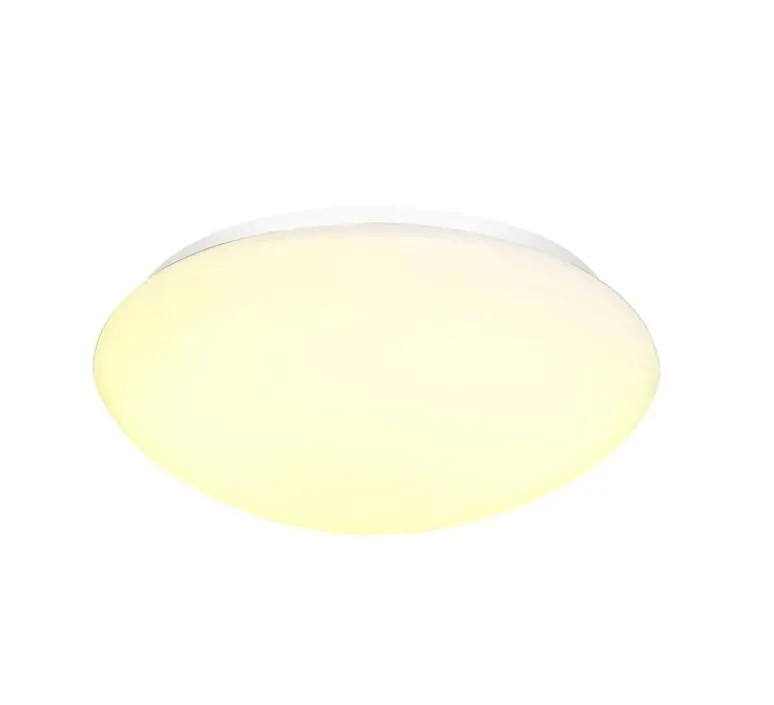Plafonnier & Spot*SLV Plafonnier, LIPSY DOME 40, , IP44, LED, 3000K/4000K, 2200 lm, Ø35cm, H11cm - blanc