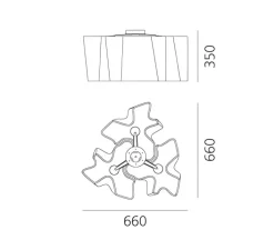 Plafonnier & Spot*Artemide Plafonnier, Logico, , Ø66cm, H35cm - blanc