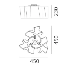 Plafonnier & Spot*Artemide Plafonnier, Logico Mini, , Ø45cm, H23cm - blanc
