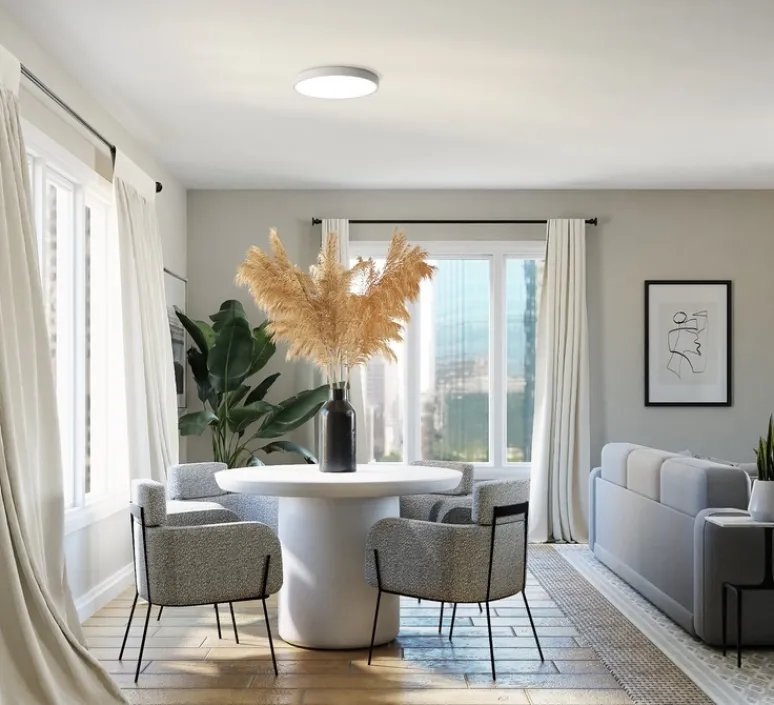 Plafonnier & Spot*ACB Plafonnier, London, , LED, 3000K, 1679 lm, Ø40cm, H5cm - blanc