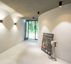 Plafonnier, Lotis tubed surface, noir et blanc, Ø8,5cm, H13cm - Modular