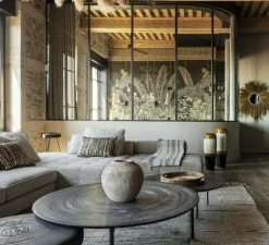 Plafonnier, Lotis tubed surface, noir et blanc, Ø8,5cm, H13cm - Modular