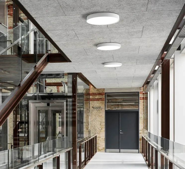 Plafonnier, LP Slim Round Apparent, blanc, LED, 3000k, 2404lm, Ø25cm, H11cm - Louis Poulsen