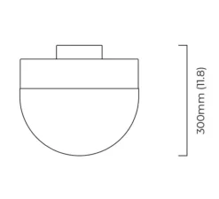 Plafonnier & Spot*CTO lighting Plafonnier, Lucid Flush 300, , L30cm, H30cm - laiton satiné