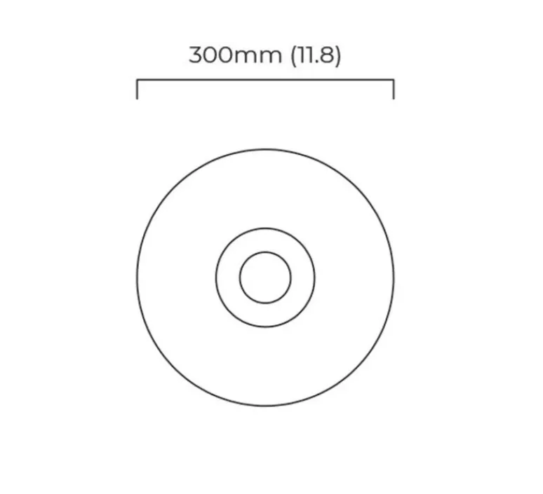 Plafonnier & Spot*CTO lighting Plafonnier, Lucid Flush 300, , L30cm, H30cm - laiton satiné