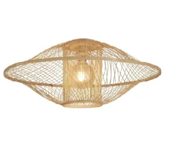 Plafonnier & Spot*Good&Mojo Plafonnier, Maui L, , Ø70cm, H32cm - naturel