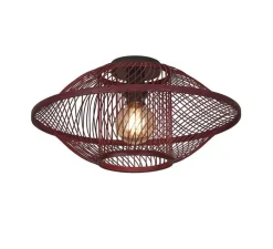 Plafonnier, Maui S, burgundy, Ø50cm, H25cm - Good&Mojo