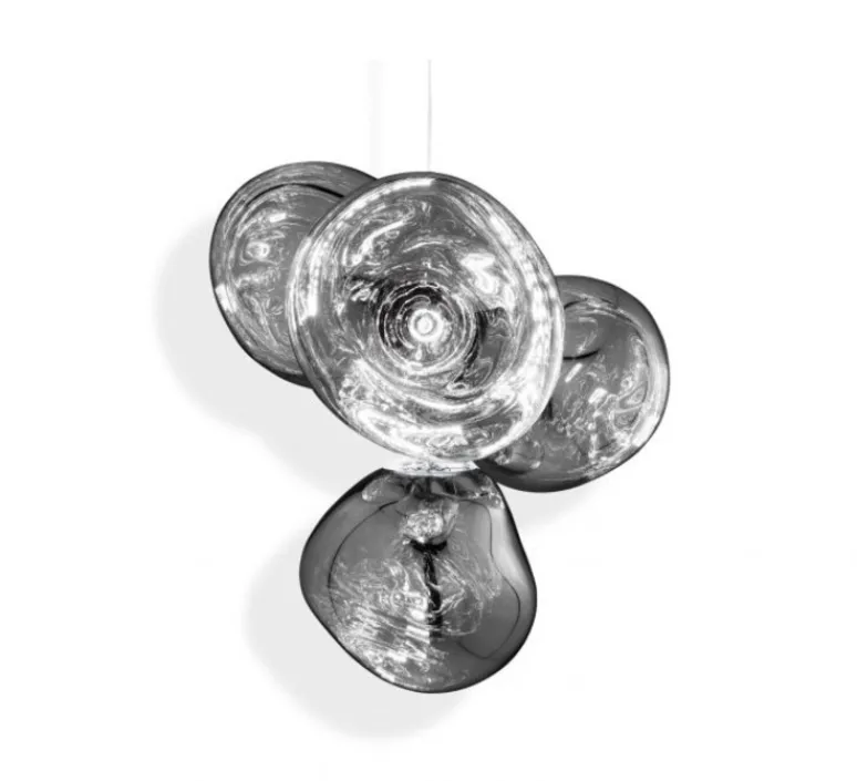 Plafonnier & Spot*Tom Dixon Plafonnier, Melt Small, , LED, dim, 3000k, 2300 lm, Ø98cm, H103cm - chrome argent