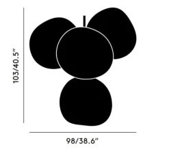 Plafonnier & Spot*Tom Dixon Plafonnier, Melt Small, , LED, dim, 3000k, 2300 lm, Ø98cm, H103cm - or