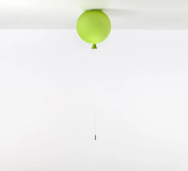 Plafonnier, Memory 300, vert mat, câble blanc, Ø30cm, H32,5cm - Brokis