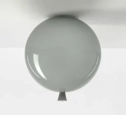 Plafonnier, Memory, ballon, gris, brillant, Ø30cm - Brokis