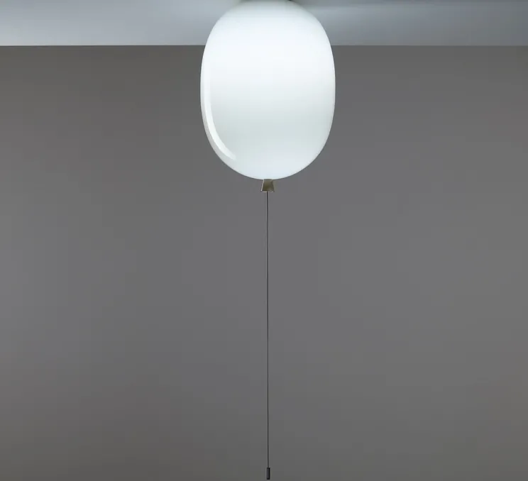 Plafonnier, Memory Oval 300, blanc, Ø30cm, H43,5cm - Brokis