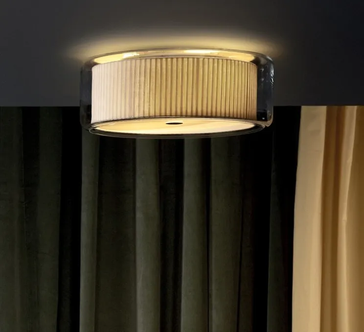 Plafonnier, Mercer, naturel, verre, Ø44cm , H17,6cm- Marset