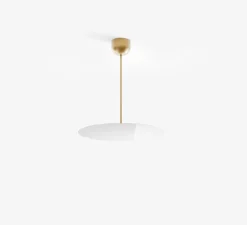 Plafonnier, Millimetro , laiton, verre miroir, dim, 2700K, 3393 lm, Ø85cm, H33cm - Luceplan