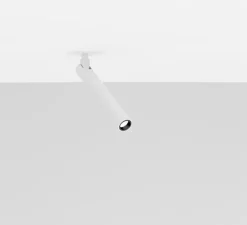 Plafonnier & Spot*Davide Groppi Plafonnier, Mira R, , LED, 2700K, 352 lm, Ø2,5cm, H18,3cm - blanc mat