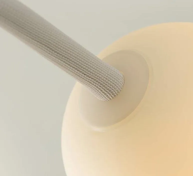 Plafonnier & Spot*Karman Plafonnier, Moony, 1 globe, , Ø15cm, H120cm - blanc