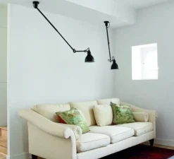 Plafonnier & Spot*DCW éditions Paris Plafonnier, N°302 Gras, , Ø14cm, L55 à 92cm - DCW Editions noir