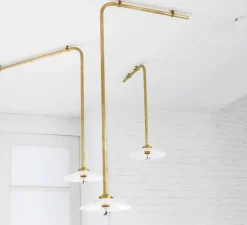 Plafonnier, N°1, laiton, L91,5cm, H93cm - Valerie_Objects