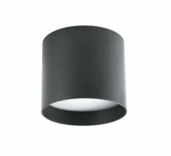 Plafonnier & Spot*Faro Plafonnier, NATSU, , LED, 3000K, 1275lm, Ø15cm, H13,5cm - noir