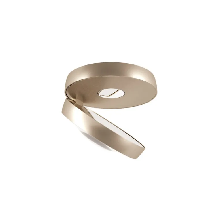 Plafonnier & Spot*Lodes Plafonnier, Nautilus, , LED, 2700K, 995 lm, Ø13,4cm, H5,8cm - champagne