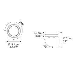 Plafonnier & Spot*Lodes Plafonnier, Nautilus, , LED, 2700K, 995 lm, Ø13,4cm, H5,8cm - champagne