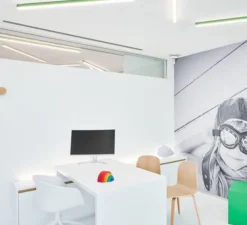 Plafonnier, Ninza C, noir, LED, 2700K, 660lm, L240cm, H3,5cm - Dark