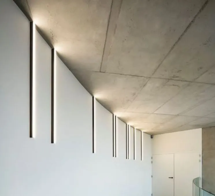 Plafonnier, Ninza C, noir, LED, 2700K, 660 lm ,IP65, L120cm, H3,5cm - Dark