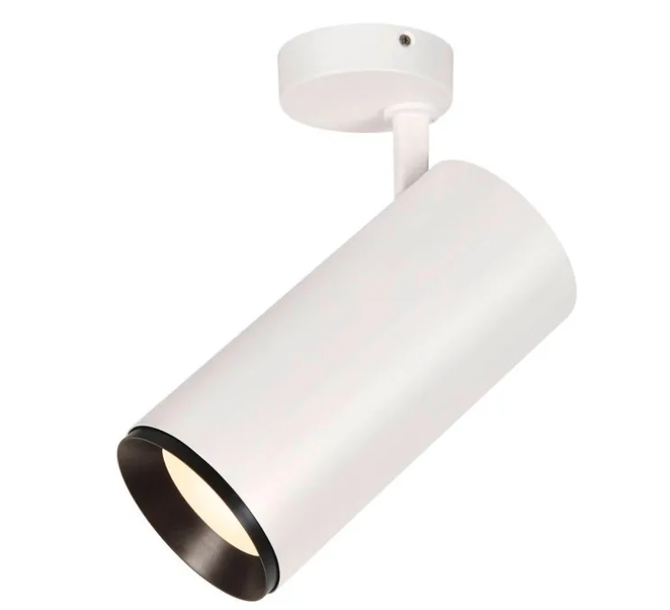 Plafonnier, Numinos XL, blanc, LED, dim, 4000K, 3500 lm, ⌀12cm, H20cm - SLV