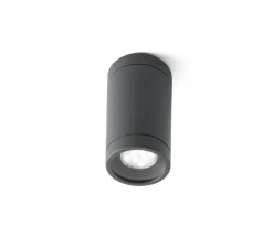 Plafonnier & Spot*Faro Plafonnier, Olot, , Ø6cm, H10,5cm, IP44, 40° - gris