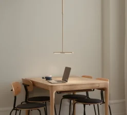 Plafonnier & Spot*Umage Plafonnier, Omni, , LED, dim, 2700K, 1200 lm, L74cm, H1,9cm - laiton