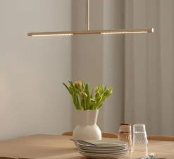 Plafonnier & Spot*Umage Plafonnier, Omni, , LED, dim, 2700K, 1200 lm, L74cm, H1,9cm - laiton