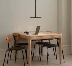 Plafonnier, Omni, noir, LED, dim, 2700K, 1200 lm, L74cm, H1,9cm - Umage