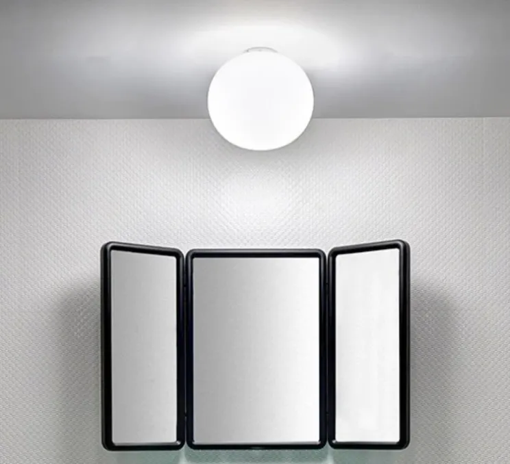 Plafonnier ou applique, Glo-Ball Zero, blanc, Ø19cm, H16cm - Flos