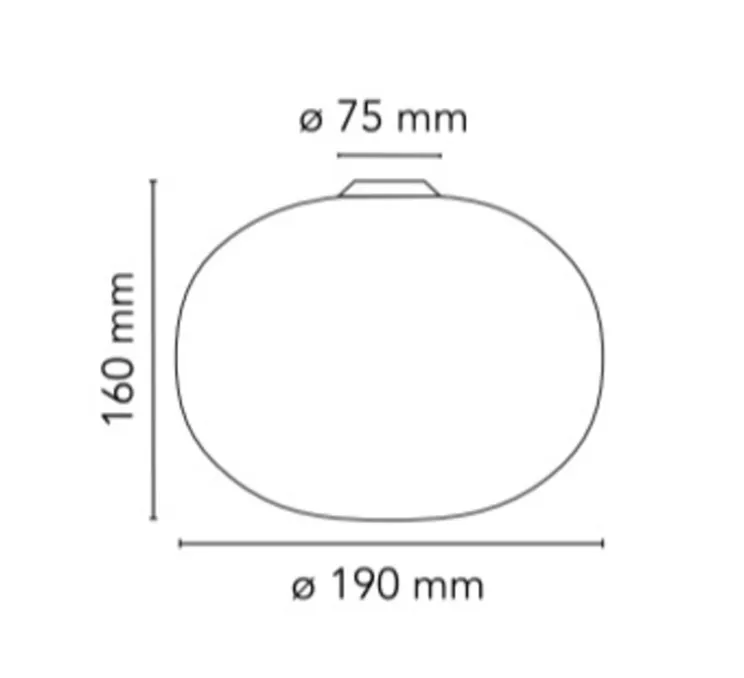 Plafonnier ou applique, Glo-Ball Zero, blanc, Ø19cm, H16cm - Flos