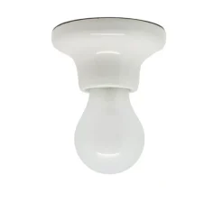 Plafonnier ou applique, light.001, porcelaine, blanc, en saillie, Ø10, H5,5cm, Zangra