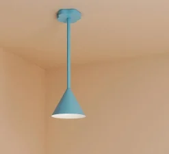 Plafonnier & Spot*Atelier Areti Plafonnier, Outlines, , L20cm, H58,8cm - bleu