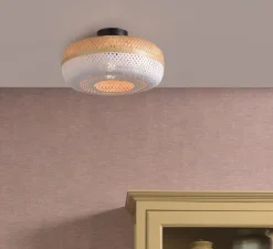 Plafonnier & Spot*Good&Mojo Plafonnier, Palawan S, , Ø40cm, H17cm - Good & Mojo blanc