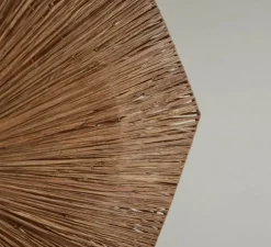 Plafonnier, Panama L, marron, Ø65cm, H7cm - Good&Mojo