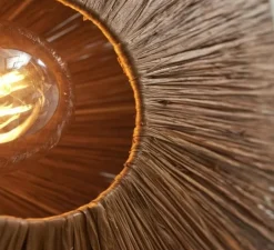 Plafonnier, Panama S, marron, Ø45cm, H5cm - Good&Mojo