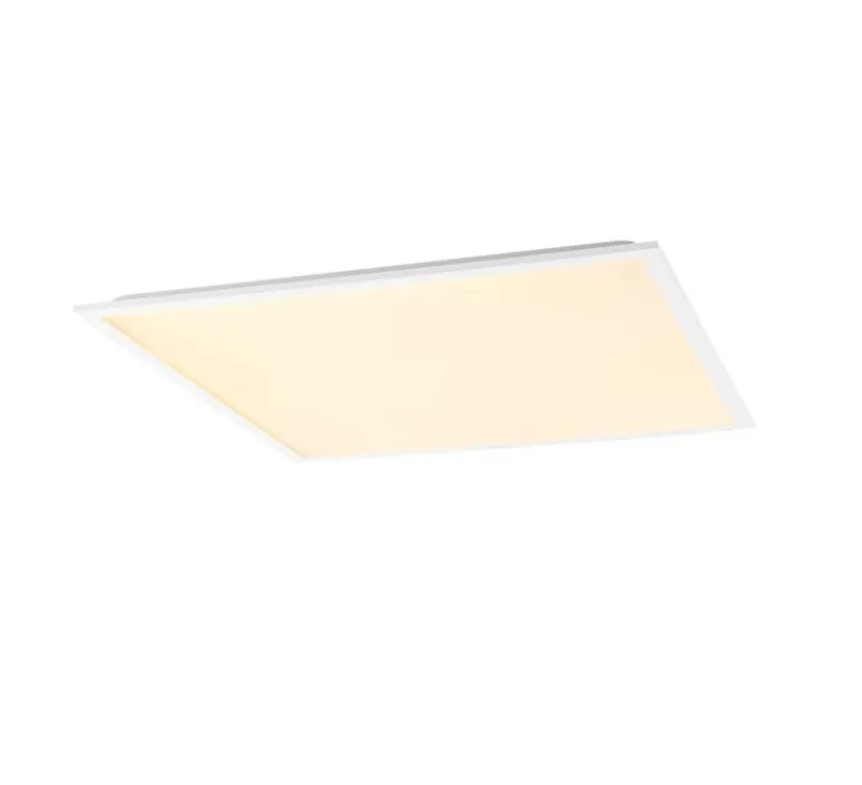 Plafonnier & Spot*SLV Plafonnier, Panel C, , IP54, LED, dim, 4000K, 4650 lm, L59,5cm, H59,5cm - blanc