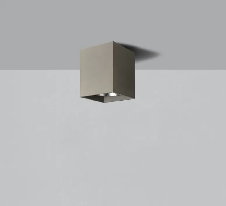 Plafonnier & Spot*ACB Plafonnier, Perseo, , IP65, LED, 3000K, 815 lm, L12cm, H12cm - gris