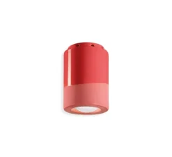 Plafonnier & Spot*Ferroluce Plafonnier, Pi, , Ø8,5cm, H12cm - rouge corail
