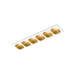 Plafonnier & Spot*Wever&Ducré Plafonnier, Pirro 6.0, , LED, 2700K, 6x380lm, L27,6cm, H4,3cm - Wever & Ducré blanc, or