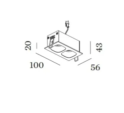 Plafonnier & Spot*Wever&Ducré Plafonnier, Pirro 2.0, , LED, 2700K, 800lm, L10cm, H4,3cm - Wever & Ducré noir et or