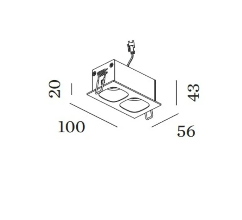 Plafonnier & Spot*Wever&Ducré Plafonnier, Pirro 2.0, , LED, 2700K, 800lm, L10cm, H4,3cm - Wever & Ducré noir et or