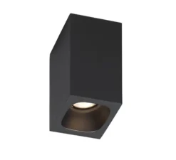 Plafonnier, Pirro Surface 1.0, noir, LED, dim, 3000k, 410 lm, Ø5cm, H8cm - Wever&Ducré