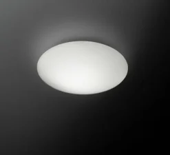 Plafonnier, Puck 5402, blanc, LED, 2700K, 335 lm, Ø16cm, P6cm - Vibia