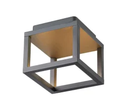 Plafonnier & Spot*SLV Plafonnier, Quadrulo, , IP55, LED, 3000K, 230 lm, L14cm, H13cm - anthracite