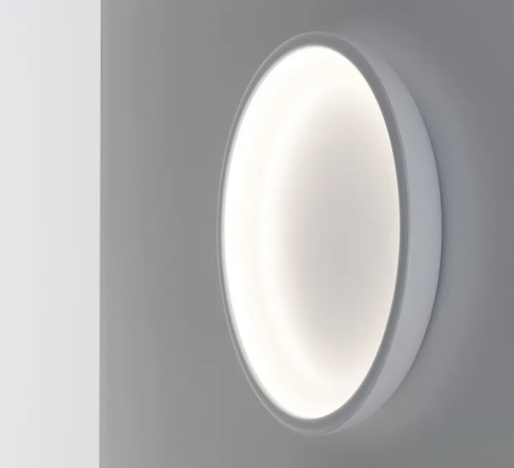 Plafonnier, Reflexio, Blanc gaufré, IP40, LED, dim, 3000K, 4778 lm, Ø65cm, H9,6cm - Stilnovo